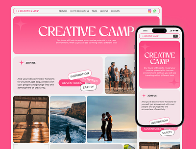 Creative Camp Website Design ui ux webdesign website