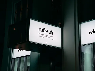 Refresh | Visual Identity brand branding design graphic design logo typography ui ux