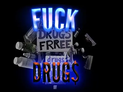 fuck drugs tshirt design art bold branding design drugsfree gradient graphic design illustration light logo neon t shirt tshirt typography ui ux vector
