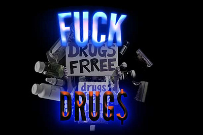 fuck drugs tshirt design art bold branding design drugsfree gradient graphic design illustration light logo neon t shirt tshirt typography ui ux vector