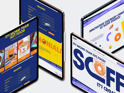 Scoff Studios branding design food logo ui ux web design website