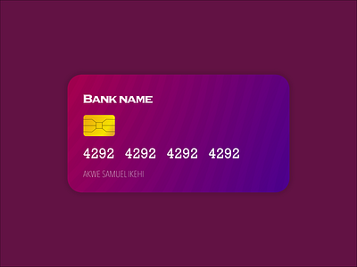 Credit card design illustration ui ux vector