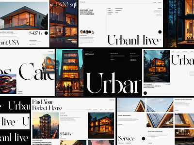 UrbanHive® – UI/UX design for Real Estate Platform apartment hero screen landing page listing minimalist platform design property management property website proptech real estate real estate agency real estate platform real estate ui uiux web app web design