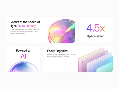 AI-Powered Bento Grid ai assets bento grid figma gradient inspiration landing page light mode midjourney ui ux