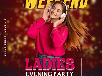 Night Music Party Social Media Post Design advertising agency booklet company content corporate cover cyberspace idea layout marketing media online post product professional promotion sale service social