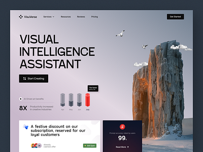 VisuVerse - Website ai design image generator ui uidesign uiux website design