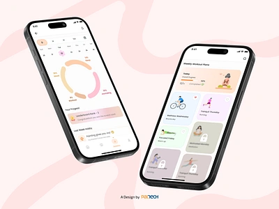 Mental Health Companion: Daily Journal & Wellness Tracker 🧘‍♀️ adobexd anxiety support exercises figma health illustrations illustrator leader board mentalhealth mobile selfcare sketch ui uitrends ux visualdesign weekly workout wellbeing workout ziplin