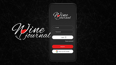 Wine Production Journal App design graphic design logo mobile apps ui