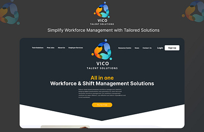 Revolutionizing Hiring with Intuitive UI/UX Design 🚀 admin ai branding data graphic design hiring hr interview leave logo tech trynocode ui uiux vicotalent