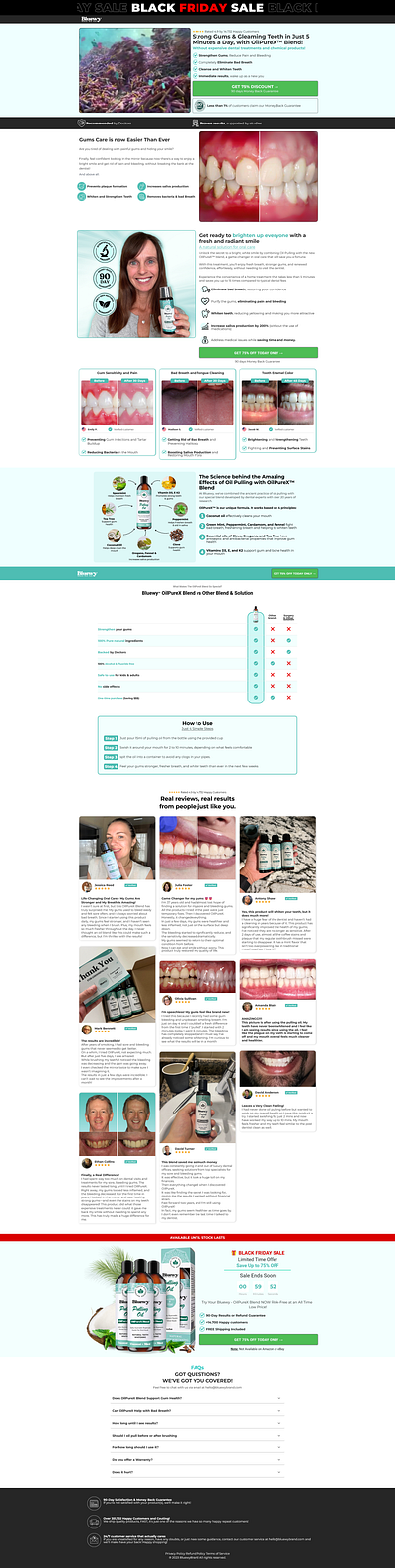 White Teeth Funnel - On Funnelish design designing funnel funnel funnelbuilder funnelish offer page product page sales funnel sales page