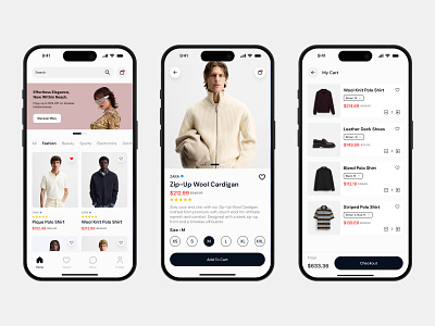 E-Commerce Mobile App appdesign appinspiration cleandesign designexploration ecommercedesign minimalist minimalui mobileappdesign modernui uidesign uiux userinterface uxdesign