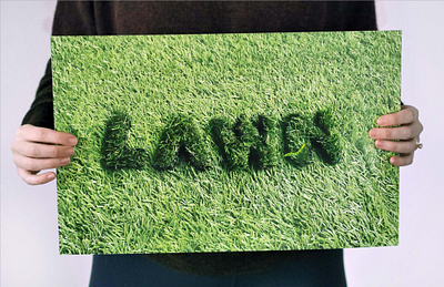 Greenery: Lawn experimental type typography