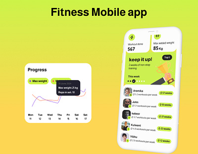 Fitness track app fitness sport track your health ui design