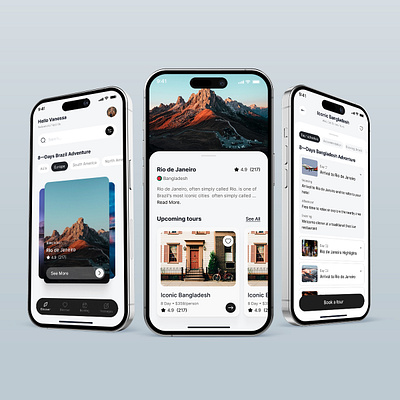 Booking Mobile App app booking app flight booking hotel booking mobile app online booking app room booking travel travel app ui uiux ux vacation app