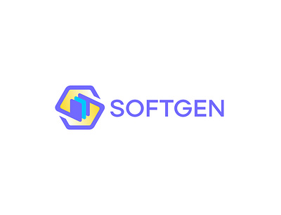 Softgen' Modern Softwere,Web3, layer , coding logo design case coding creative logo design design illustration layer logo logo branding logo design logo mark logo type modern modern logo design polygon saass shape softwere trandy web3