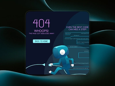 404 page 3d 404 404page animation app branding design game graphic design idea illustration logo motion graphics reference robot ui vector