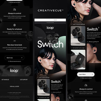 Loop Switch 3 Email Design - creativecue.co branding brands creatives d2c d2c brand email design email marketing email marketing design emails logo marketing campaigns ui