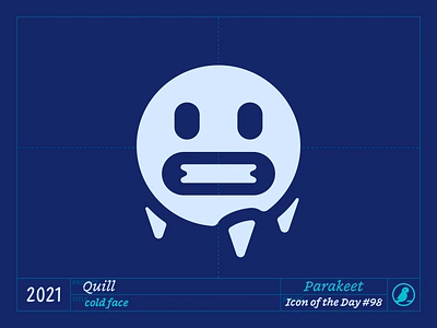 Icon of the Day #98 cold design emoji face freezing icicles icon icons illustration ios smiley ui vector