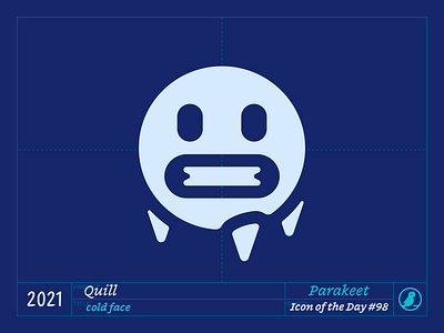 Icon of the Day #98 cold design emoji face freezing icicles icon icons illustration ios smiley ui vector