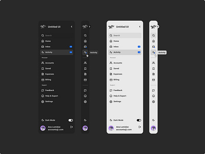 Sidebar navigation for Dashboard hamburgermenu menu menubar navigation side sidebar ui ux