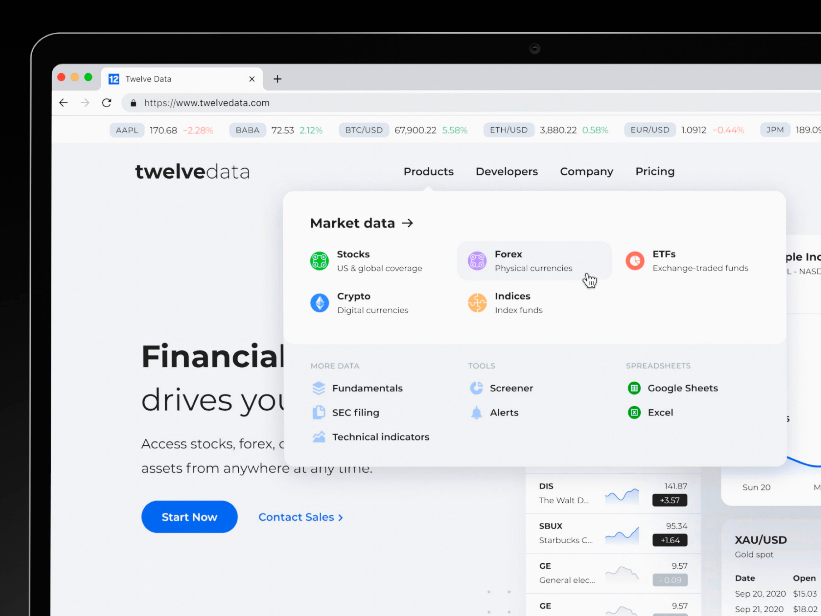 Example of Website Design & Development