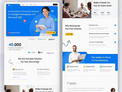 Saas Landing page figma landing page saas website design