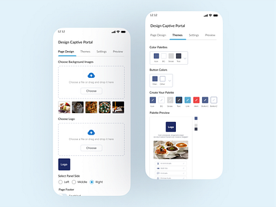 Effortless Customization: Mobile Design Settings UI admin app ayarlar color design figma portal settings system theme ui ux