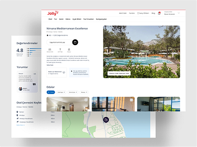 Redesign Case Study figma hotel navigation otel ratings redesign room themes tour travel ui