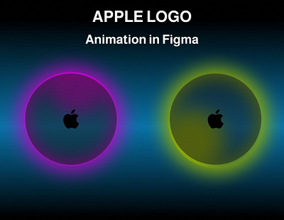 Aura Apple logo design animation apple logo design figma logo design rgb light