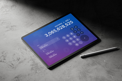 Calculator for iPad (And it can judge you) app design ui ux