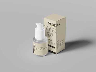 Packaging Design For Scoplex branding dieline graphic design packaging packagingdesign skincare