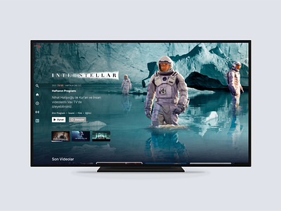 Streaming App Smart TV Design app movie movieapp smarttv streaming tasarım tv ui uidesign ux