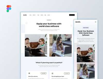 Zenith: Elevate Your Software Solutions app design figma software app software website sofware ui user experience ux