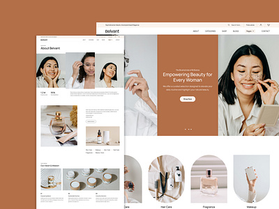 Belvant - Retail & E-Commerce Website Template beauty builtwithtemplate cosmetic cosmetic store cream ecommerce hero ecommerce landing ecommerce landing page ecommerce website fragrance madeinwebflow madewithwebflow makeup product skin skincare spa webflow wellness store women