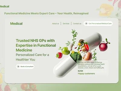 Medical SRS: Personalized Care for a Healthier You animation design elegant ex functional doctors intuitive landing page medical responsive ui uiux