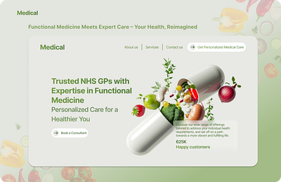 Medical SRS: Personalized Care for a Healthier You animation design elegant ex functional doctors intuitive landing page medical responsive ui uiux