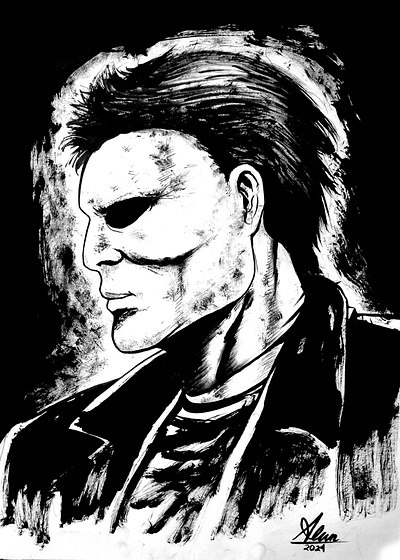 Halloween (Michael Myers) - Comic Art artist artwork character illustration comic artist comic poster comic style comics drawing enemy horror ideas illustration killer monster poster art poster design psycho serial killer thriller victims