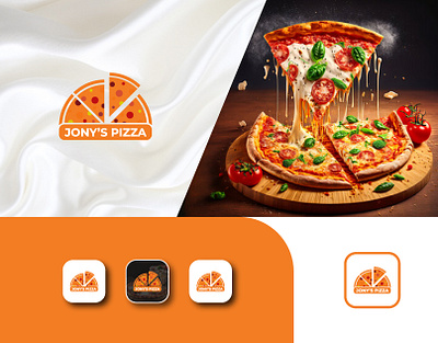 Jony's Pizza logo design branding graphic design logo pizza pizza design pizza designer pizza logo pizza logos pizza lover pizza lovers pizzas tanzina akter tanzinaart