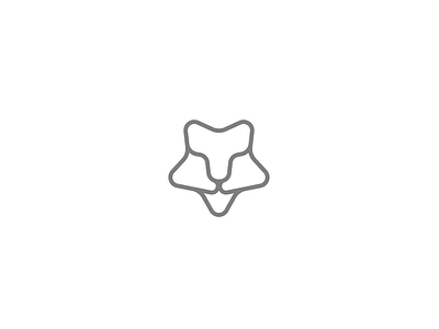 Star Cat animal branding cat cheetah cute design head identity illustration lion logo lynx minimal nose panter puma simple star tiger ui