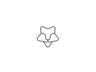 Star Cat animal branding cat cheetah cute design head identity illustration lion logo lynx minimal nose panter puma simple star tiger ui