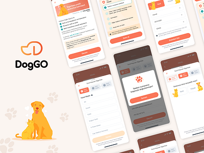 Doggo: Innovative Pet Insurance with a Modern Design app cat dashboard design dog health insurance pet pet health pet insurance ui ux