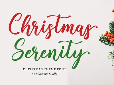 Christmas Serenity Font branding christmas font design fonts hello dribbble lettering modern font type typography