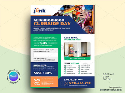 Junk Removal Services Flyer Layout Canva Design canva canva flyer design canva template design cleaning service cleaning service flyer flyer junk removal junk removal flyer power washing flyer pressure washing pressure washing flyer pressure washing flyer design