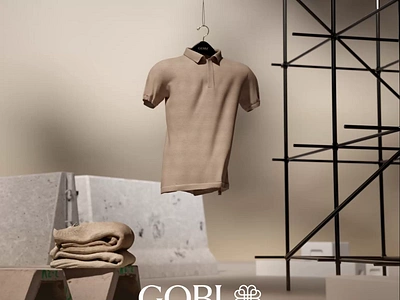 Gobi Cashmere 3d animation branding c4d cloth houdini modeling motion graphics simulation