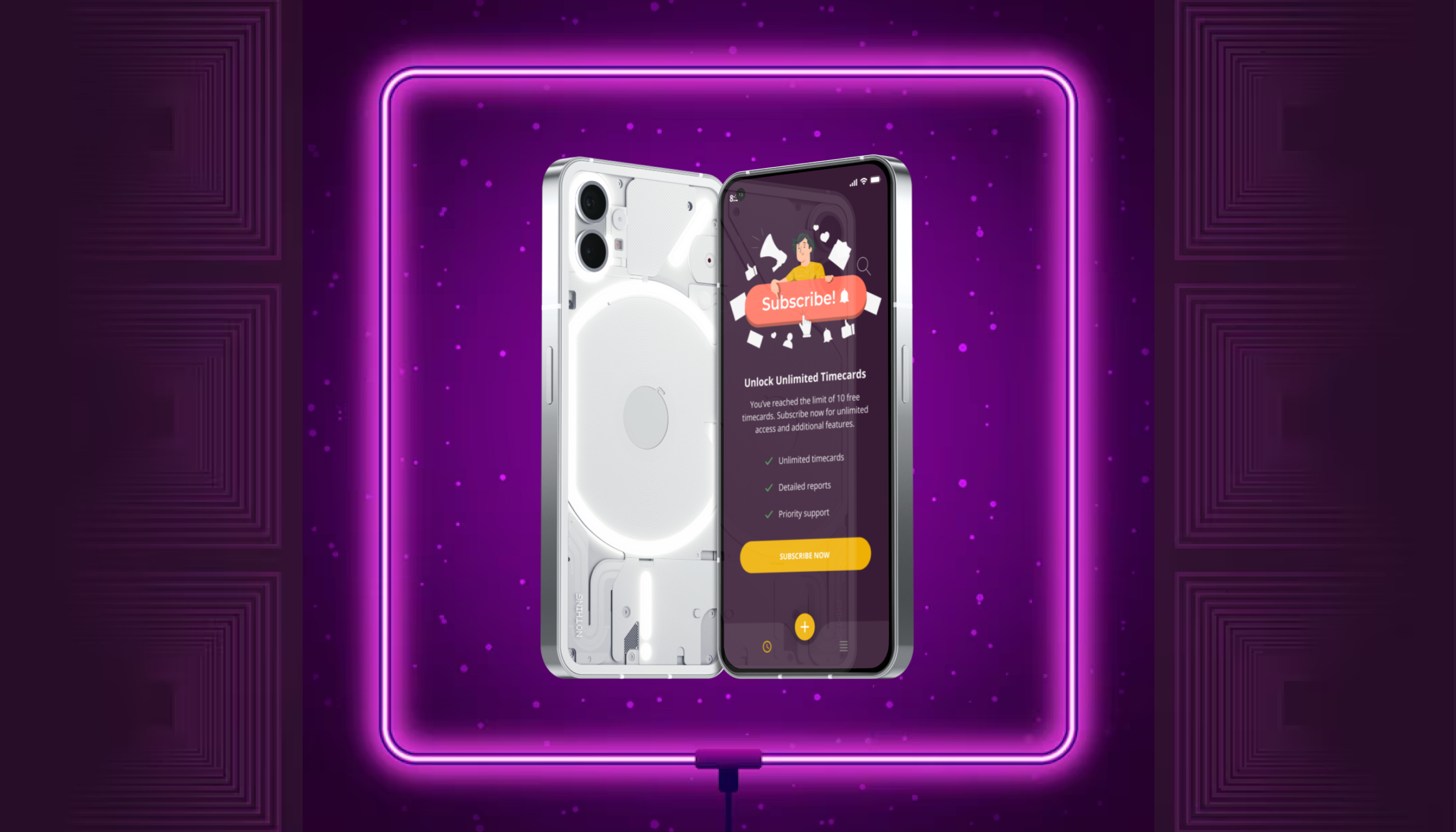 Time Card App Design clock in clock out app ui employee timecard app minimalist app design mobile app uiux modern app design professional app simple timesheet app ui time card app time logger app ui time management app time tracking app design ui work hours tracker work productivity app