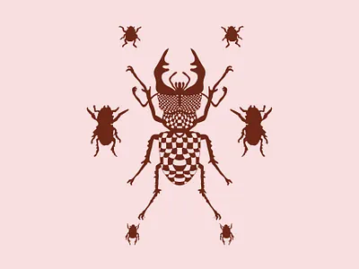 Geometric insect graphic design graphic design illustration logo pattern poster ui vector