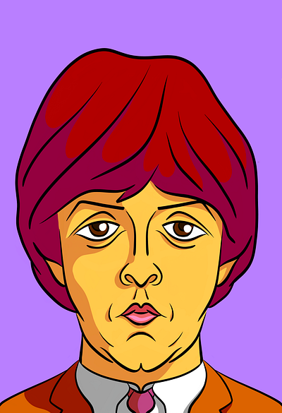 Paul beatles design graphic design illustration mccartney paul thebeatles vector