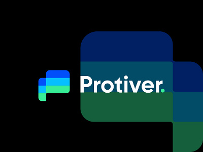 Protiver Logo | P letter Logo abstract mark app icon branding colorful logo gradient logo icon logo logotype modern logo p letter logo p logo shap logo vector