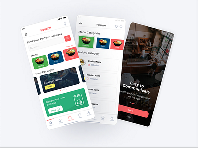 Food Packages App Screens app custom food mobile order package saudi ui