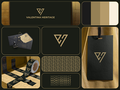 Valentina Heritage branding graphic design logo